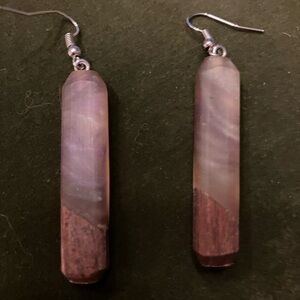 Artisan made mixed material earrings